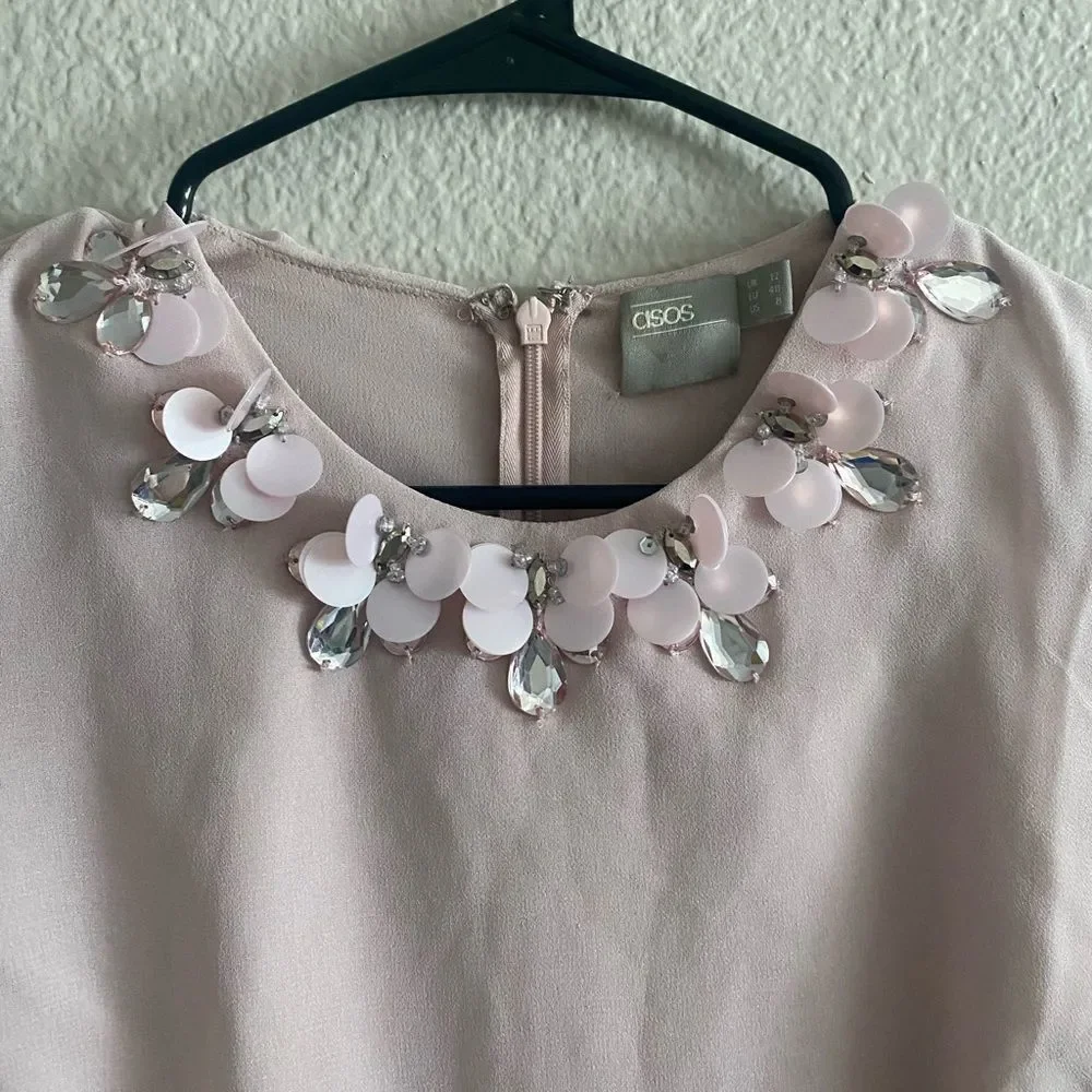 SUMMER SALE! 
ASOS crop top embellished midi dress - Picture 3 of 6